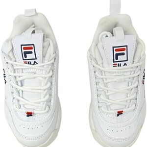 Fila Classic White Sneakers with Logo Accents